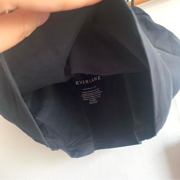 New Everlane The Cropped Square Neck Cami in Black Size XS - Picture 5 of 9